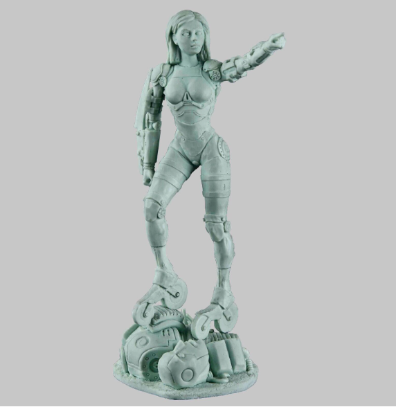Plastic Toy Alita Battle Angel Resin Kit For Assemble And Paint It Yourself 75mm